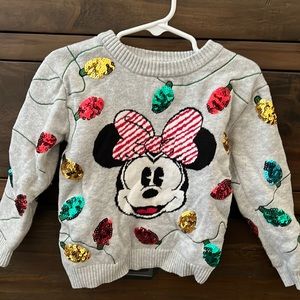 Mini Mouse sweater Christmas lights